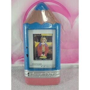 Pencil Picture Frame Special Moments Memories Collection School Days 4" x 6"